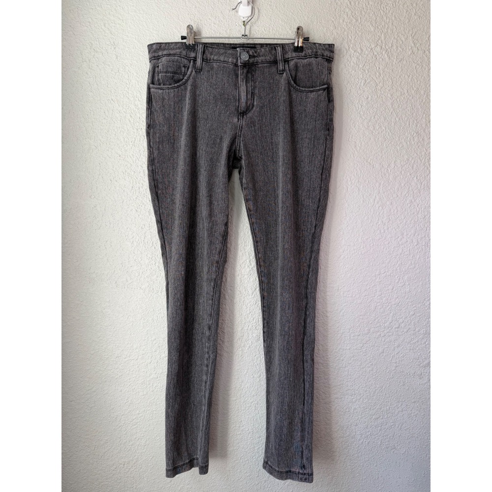 Kut from the Kloth Womens Gray Acid Wash Skinny Jeans Size 12 Stretch Denim Slim